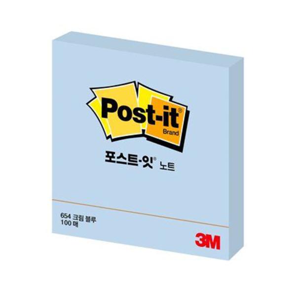 3M 포스트잇 654(76x76mm 하늘)