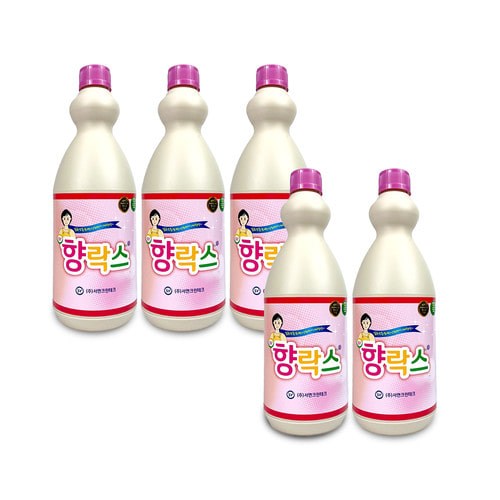 서연 향락스1L 5개 살균 표백제 배수관 화장실청소 곰팡이 섬유얼룩제거