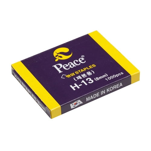 평화 스테플러침 H 13 8mm 호치키스심 1000pcs