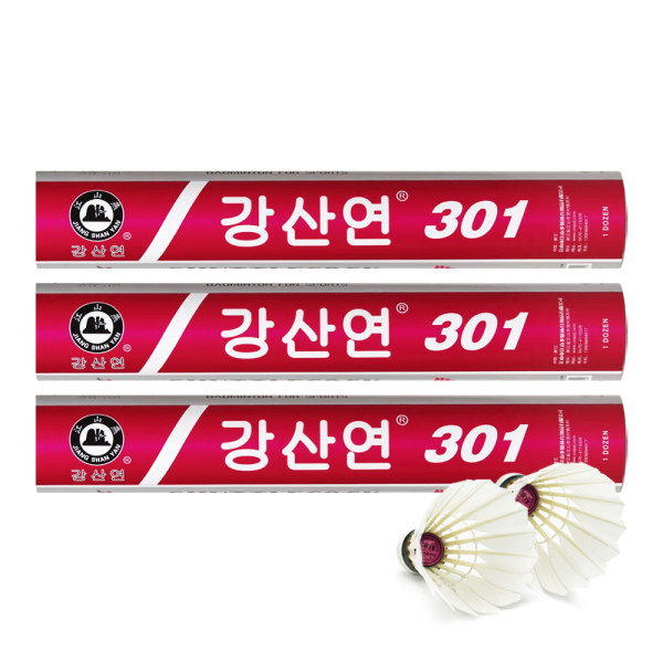 강산연 301 셔틀콕 3타 배드민턴 경기용 상급자용