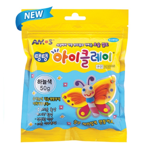 아모스)탱탱 아이클레이(50g/하늘)