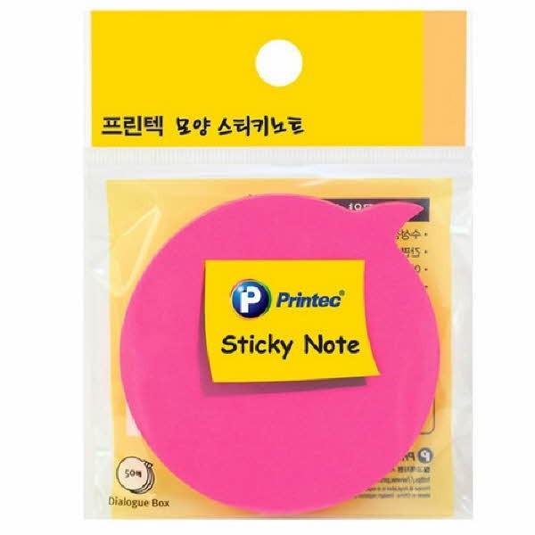 프린텍 DI013스티키노트 모양스티키 말풍선 50매