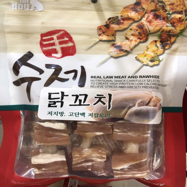 펫스토리 반려견 도그 애완견 수제 닭꼬치 사료 90g