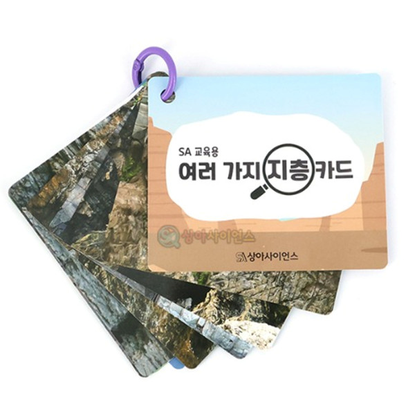 (SA) 교육용 여러 가지 지층 카드 (12매)
