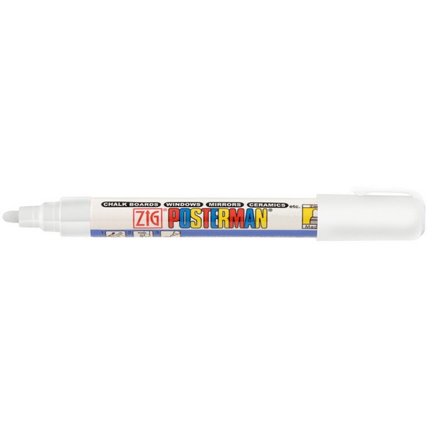 지그 포스터맨 수성 마카 2mm 화이트