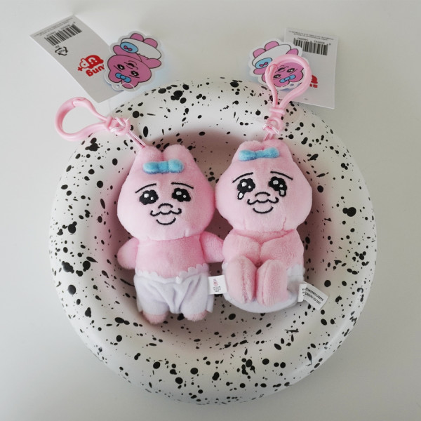 빤쮸토끼 오빤쮸 토끼 우사기 인형 키링 10cm 2종 캐릭터 오판츄