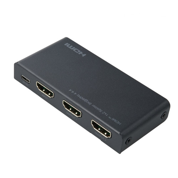 8K UHD HDMI 분배기 1 대 2 전원케이블 포함