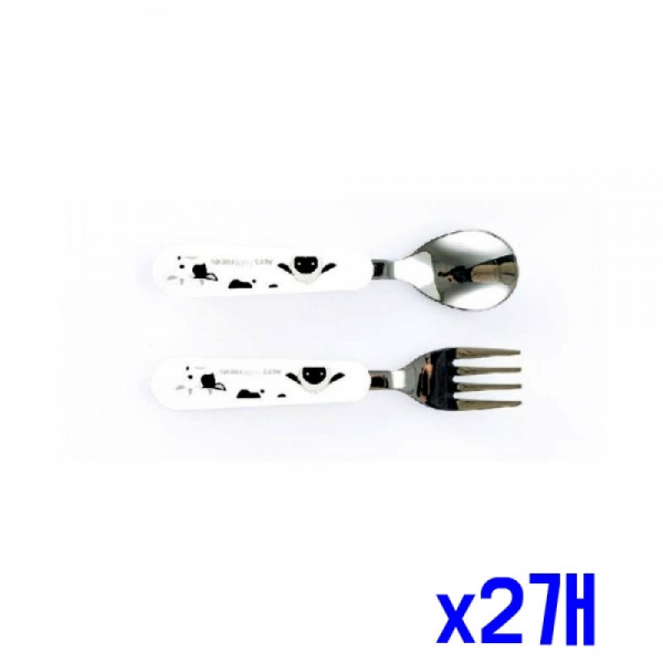 간편한 스텐 스푼포크 깔끔 세트 x2개 스푼포크세트