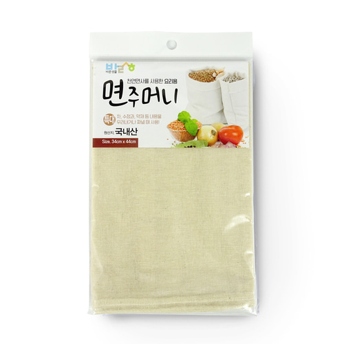 바른생활 면주머니 특대 국산 찜시트 찜기깔개 면보 천연면사