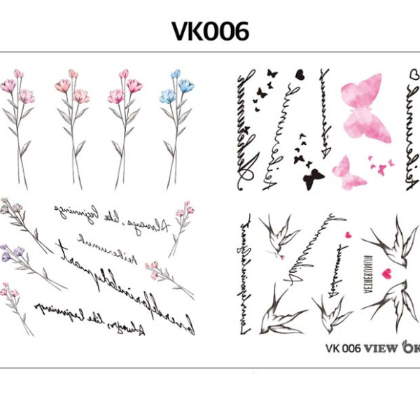 패션타투 여름타투스티커 타투스티커 (VK006)