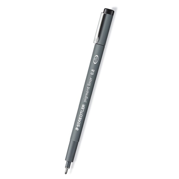 스테들러 308-08-9 피그먼트라이너 흑색 0.8mm