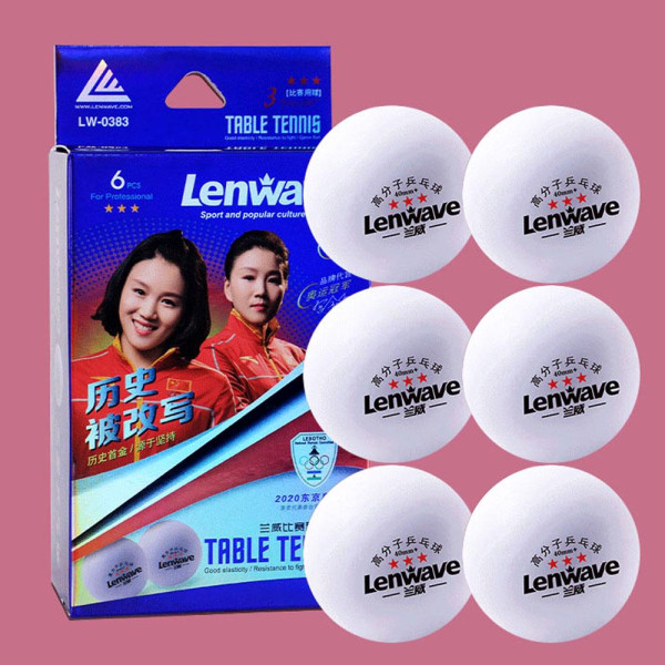 LW-0383 3성 탁구공 6개입세트-색상랜덤발송 탁구라켓