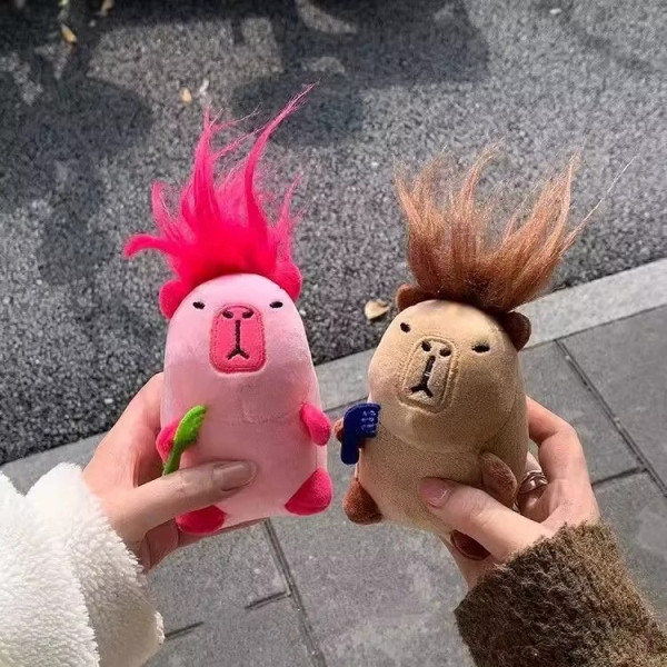 못생긴 카피바라 인형 키링 가꾸 백꾸 백참 열쇠고리 키홀더 참장식 쓸데없는 친구 우정
