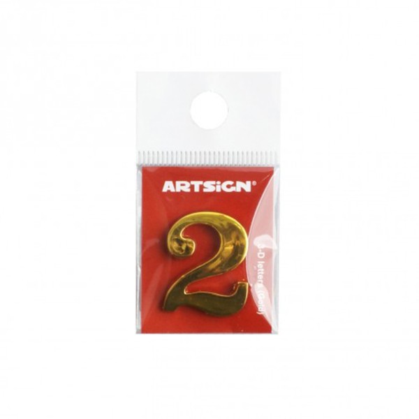 아트사인 입체문자 금색 4821 문자30mm, 숫자28mm