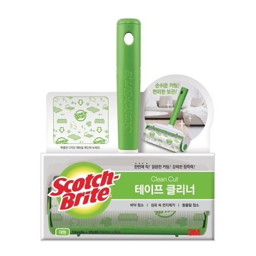 3M 스카치브라이트 테이프 클리너 대형 1H1R 돌돌이밀대 160 8M