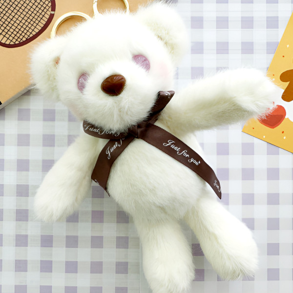 [별별창고]G 퍼플 아이 곰인형키링 열쇠고리