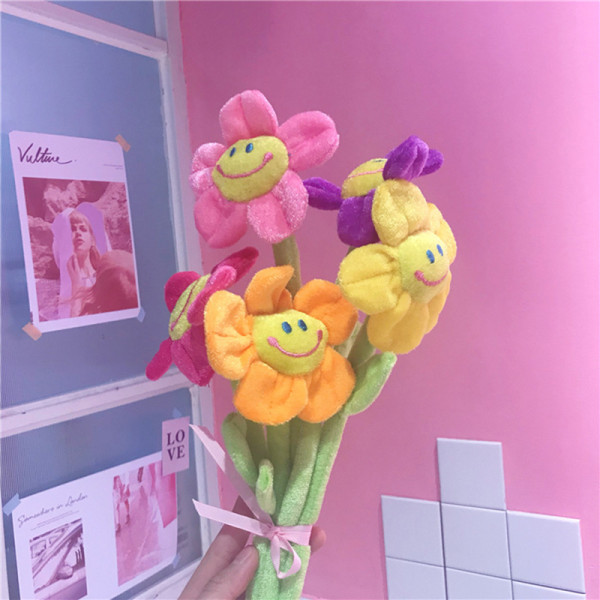 해바라기 인형꽃 스마일 꽃 인형 32cm S11693
