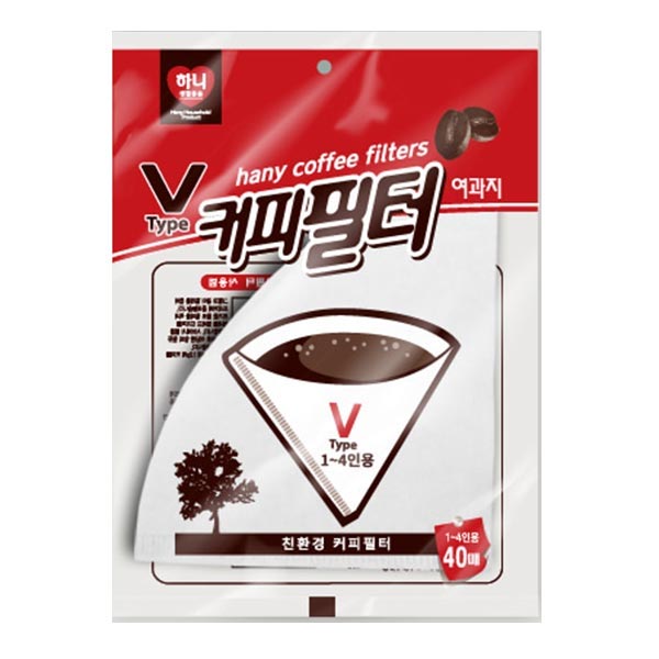 하니브이형 v 커피필터 40매