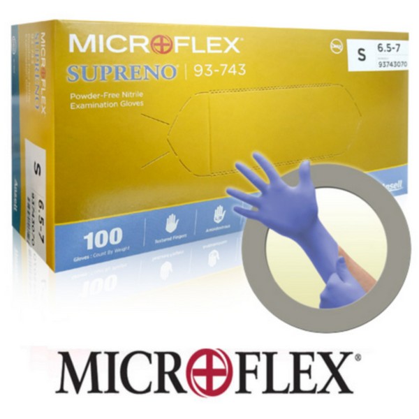 니트릴 장갑 MICROFLEX SUPRENO M 100매 안셀