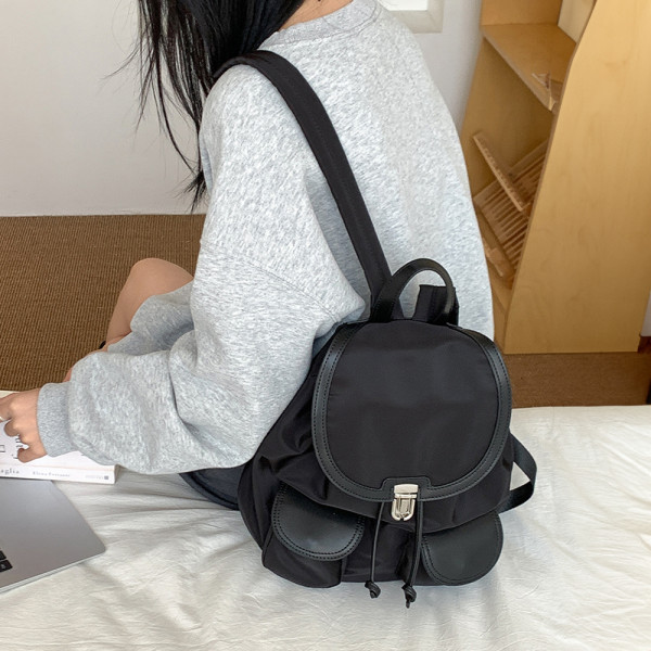 데일리 직장인 대학생 여자 백팩 예쁜 가방 블랙