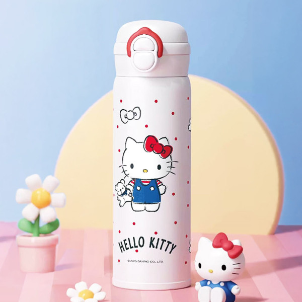 헬로키티 이중빨대 스텐 텀블러 500ml