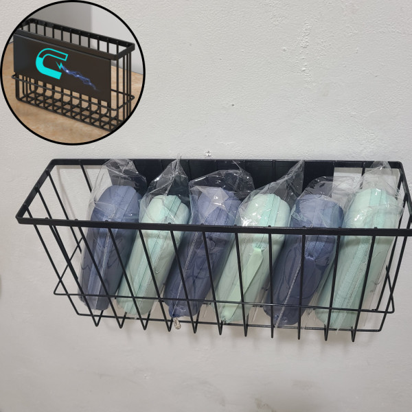 자석으로붙이는 사각 접이식우산꽂이 통 자석우산꽂이