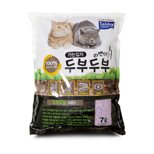 토퍼 두부두부 두부모래 가는입자 라벤더 7L 박스 6개입