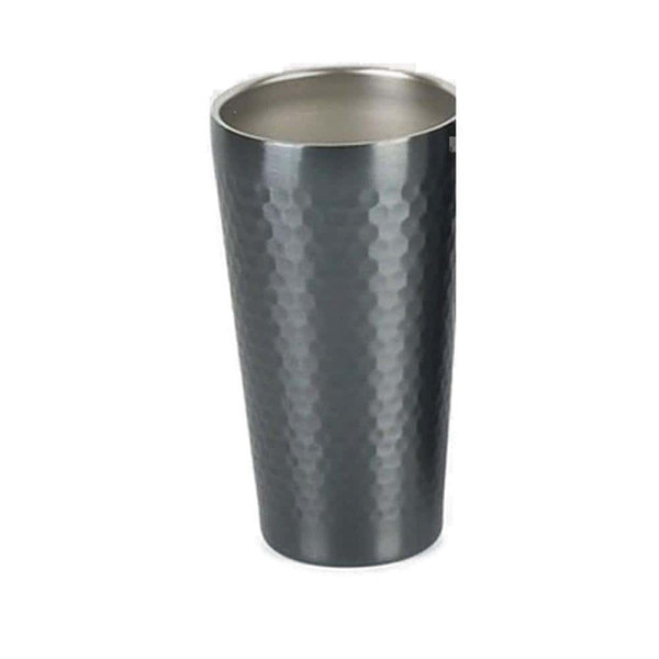 벌집무늬 이중진공 블랙 스텐컵 350ml