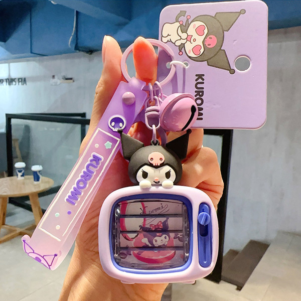 쿠로미 TV 빼꼼 피규어 키링