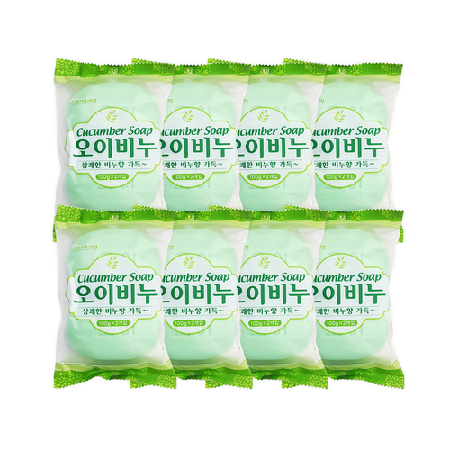 감동 오이비누100g 2개입 8개 세수비누 미용비누 화장비누 목욕비누