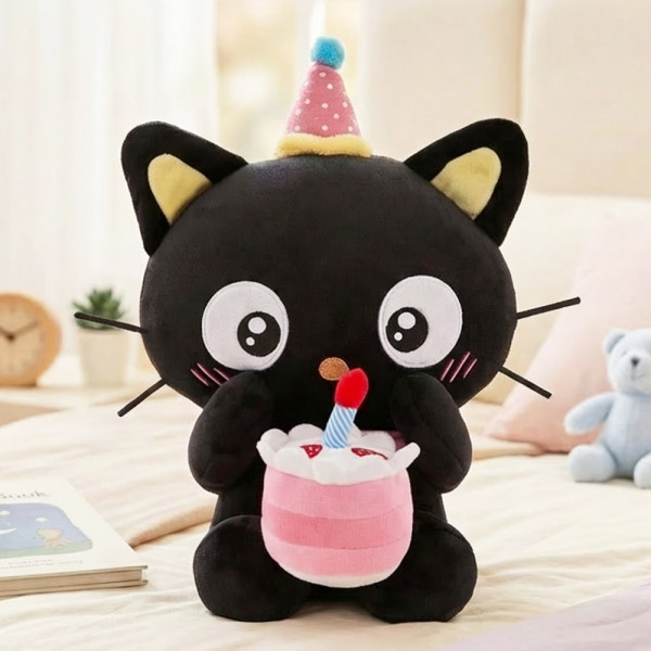 산리오 초코캣 생일케이크 봉제인형 25cm(중형)