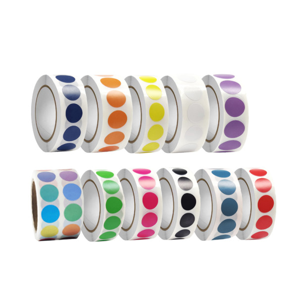 도트 칼라 롤 스티커 13mm