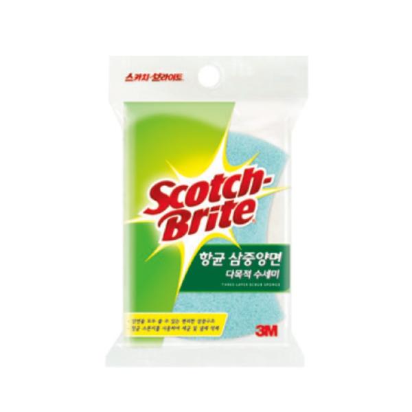 3M 항균3중양면수세미(MD-100DB)