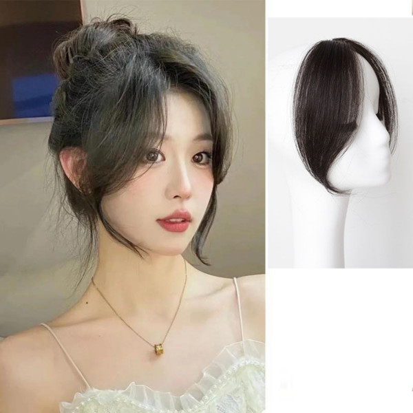 브이라인 옆머리 웨이브 부분가발(좌우 1set)