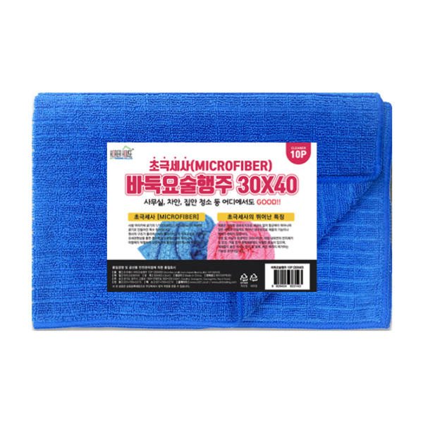 극세사 바둑 요술행주 30cmx40cm 10매입