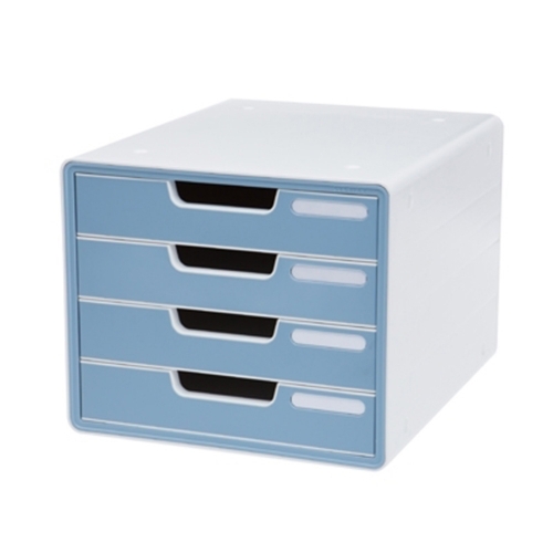 시스맥스 디럭스칼라서류함4단 MT 민트 280047 W290 D340 H240mm