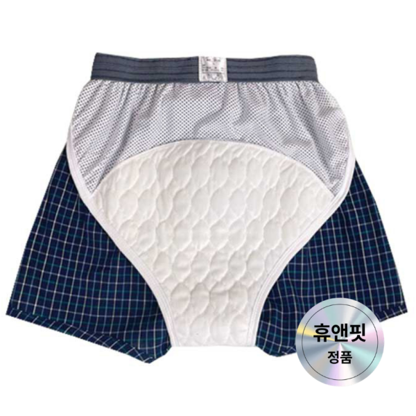 [오늘출발]휴앤핏 남성 안심 요실금 팬티 패드 순면 방수 남자 노인 요실금팬티기저귀