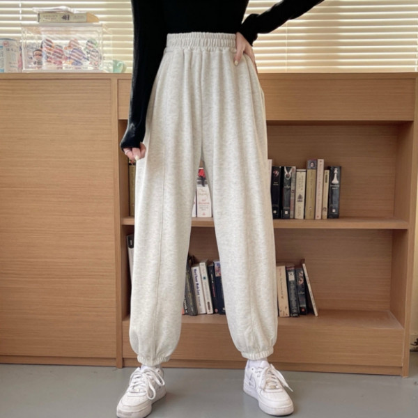 트레이닝 산책 런닝 밴딩 조거 팬츠 멜란지