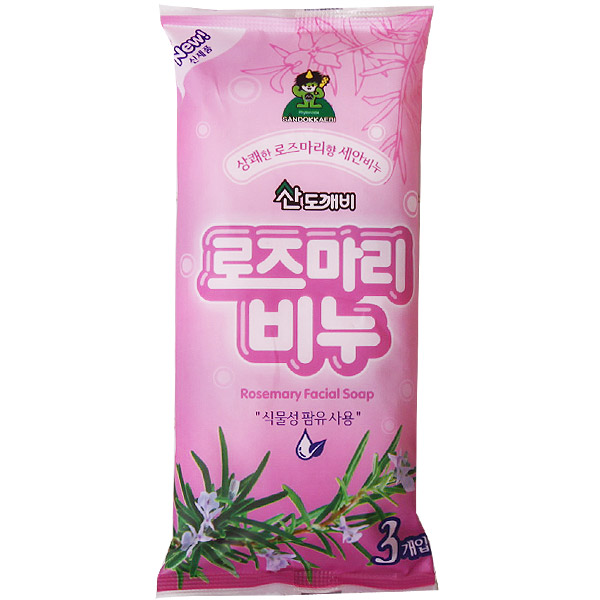 산도깨비로즈마리비누(3개입)_화장비누