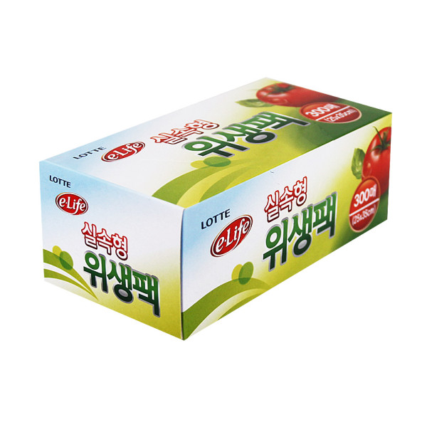 롯데위생팩(실속형)25x35x300매