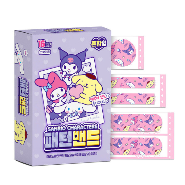 산리오캐릭터즈 더밴드 패턴밴드(혼합형)-20EA