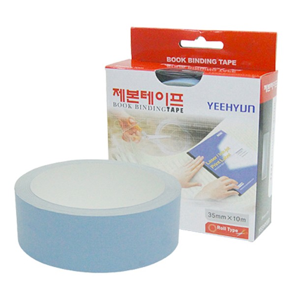 제본테이프 351 청색 35mmx10m 예현