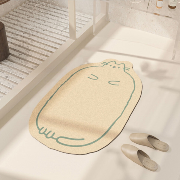 발판 규조토 발매트 고양이 빨아쓰는 주방매트 욕실매트 40x60