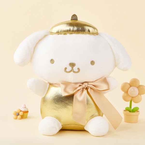 산리오 폼폼푸린 골드 봉제인형 25cm(중형)