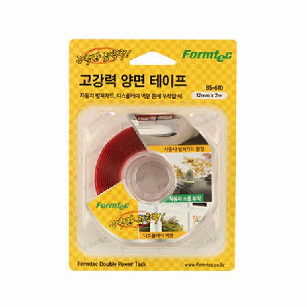 폼텍 고강력양면테이프 BS-610(투명 12mmx2m)