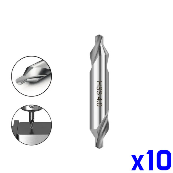 피삭재 중심점가공 센터드릴 4.0mm x10개