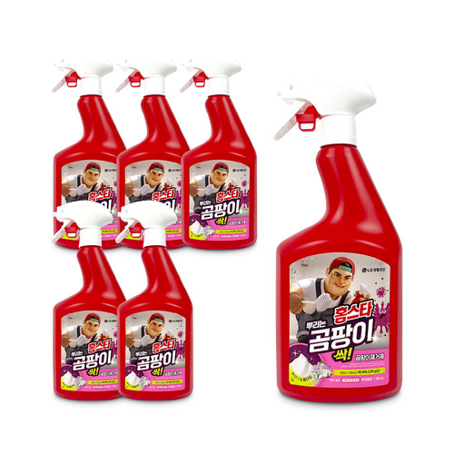 홈스타 맥스프레쉬 뿌리는 곰팡이 싹본품 900ml 6개 곰팡이제거 LG생활건강 악