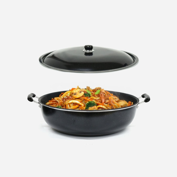 인덕션가능 업소용 마블코팅 튀김팬 45cm