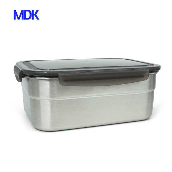스텐반찬통직사각 밀폐용기 스텐레스반찬통 1750ml