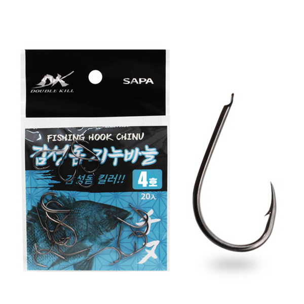 낚시바늘 감성돔 지누바늘 4호 블랙니켈 20개입
